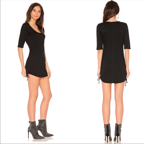 Pam & Gela Dresses & Skirts - Pam & Gela Scoop Neck Mini Dress in Black